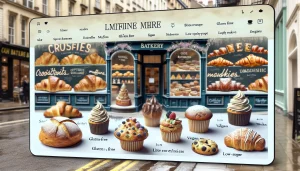 Online Bakery Menu