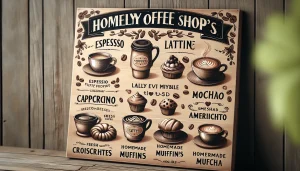 coffee shop menu