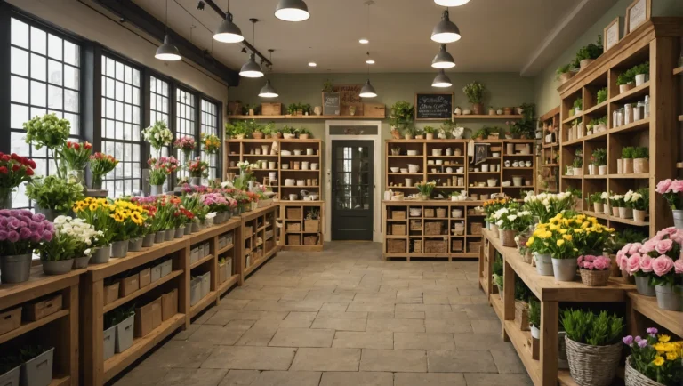 Craft an inviting flower shop layout