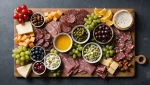 Charcuterie board presentation