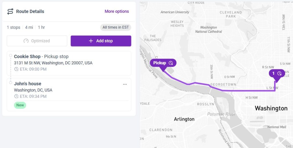 How to create a one-stop delivery - Metrobi