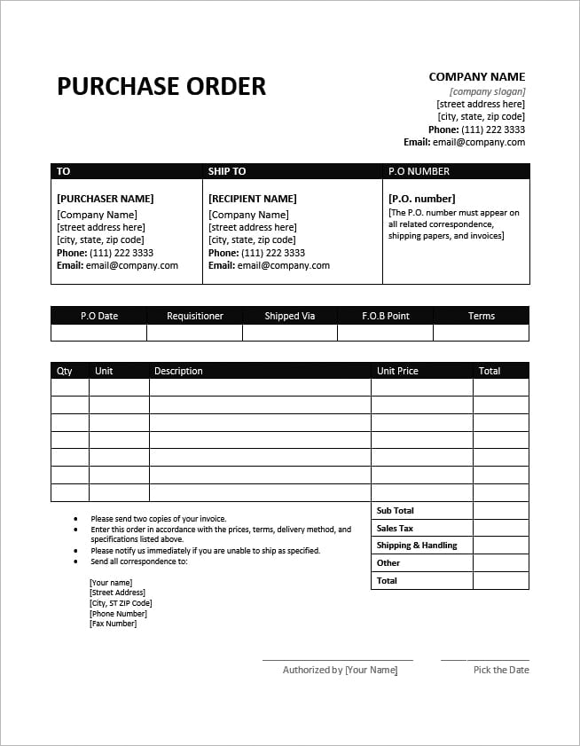 Purchase Order Simplified: How To Streamline Your Business Operations - Purchase Order - Purchase Order
