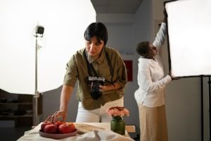 Food photography lighting