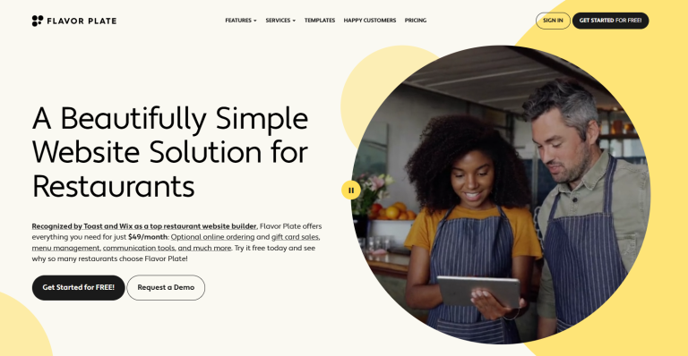 Best 10 Restaurant Website Builders To Attract More Customers In 2025 - Restaurant Website Builder - Metrobi