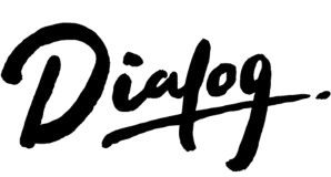 Dialog Cafe's logo, one of Metrobi's top customers in Los Angeles.